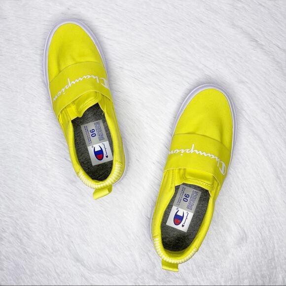 CHAMPION / Rally slip on neon yellow sneakers / 6 - Picture 1 of 11